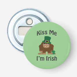 Kus Me Ik ben Iers bigfoot Button Flesopener