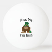 Kus Me Ik ben Iers bigfoot Pingpongbal (Achterkant)