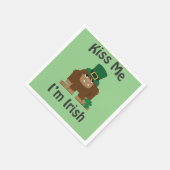 Kus Me Ik ben Iers bigfoot Servetten (Hoek)