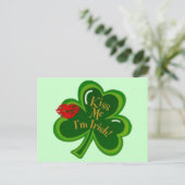 Kus Me Ik ben Iers Briefkaart (Staand voorkant)