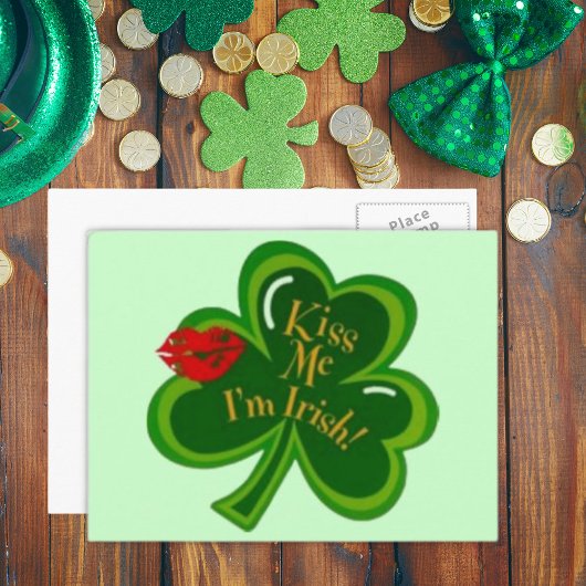 Kus Me Ik ben Iers Briefkaart