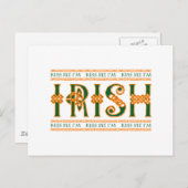 Kus Me Ik ben Iers Briefkaart (Voorkant / Achterkant)