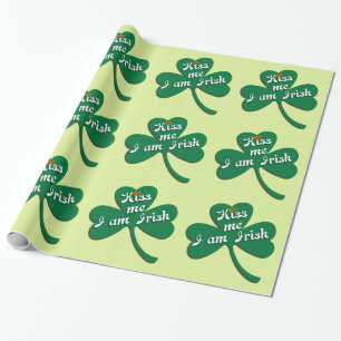 Kus me Ik ben Iers Cadeaupapier