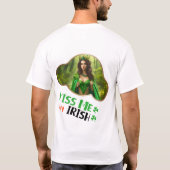 Kus me, ik ben Iers - Cloverleaf Carnaval T-shirt (Achterkant)