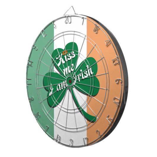 Kus me Ik ben Iers Dartbord (Voorkant Rechts)