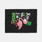 Kus me Ik ben Iers Fleece Deken (Voorkant (Horizontaal))