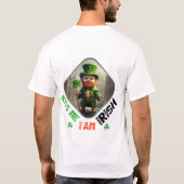 Kus me, ik ben Iers - Green Glow Dance Party T-shirt (Achterkant)