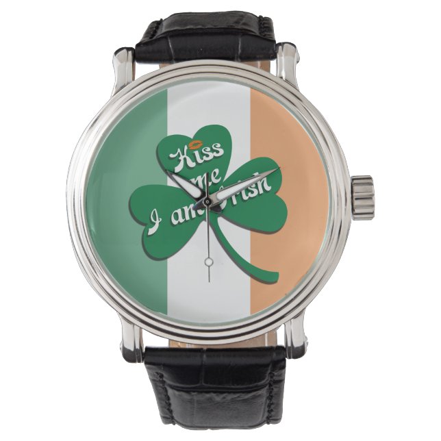 Kus me Ik ben Iers Horloge (Voorkant)