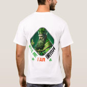 Kus me, ik ben Iers - Iers Geluk en Lach T-shirt (Achterkant)