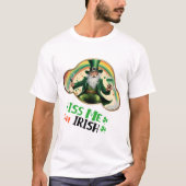 Kus me, ik ben Iers - Irish Step Dancing T-shirt (Voorkant)