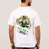 Kus me, ik ben Iers - Irish Step Dancing T-shirt (Achterkant)