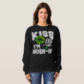 Kus Me Ik ben Iers Ish St. Patrick's Day Grappig 4 Trui (Voorkant volledig)