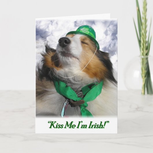 "Kus me ik ben Iers!" Kaart (Voorkant)