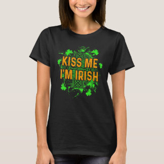 Kus Me Ik Ben Iers Keltisch Ierland Klavertje St P T-shirt