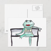 "Kus me, ik ben Iers" Kikker Briefkaart (Voorkant / Achterkant)