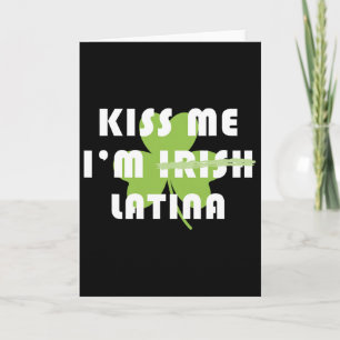 Kus Me Ik Ben Iers Klavertje St. Patricksdag  Kaart