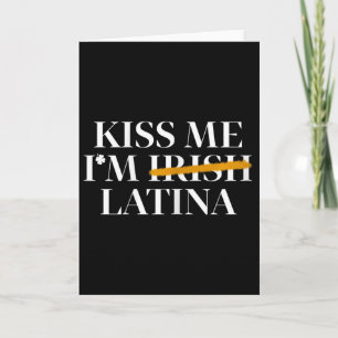 Kus Me Ik Ben Iers Latina - Hispanic St. Patrick's Kaart