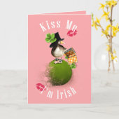 Kus me ik ben Iers met Kabouter Ducky Kaart (Gele Bloem)