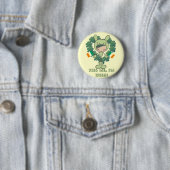 Kus me, ik ben Iers! Ronde Button 5,7 Cm (In situ)