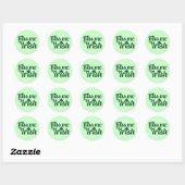 Kus me Ik ben Iers Ronde Sticker (Vel)