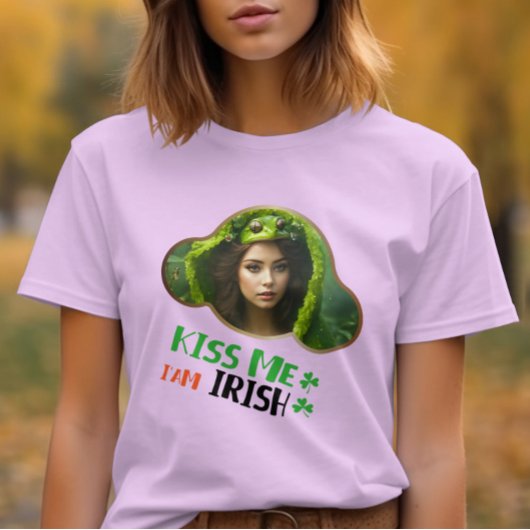 Kus me, ik ben Iers - Shimmering Shamrock T-shirt