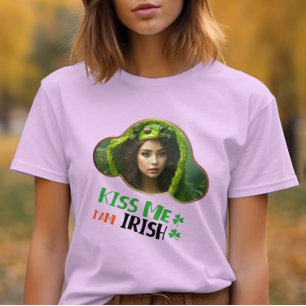 Kus me, ik ben Iers - Shimmering Shamrock T-shirt