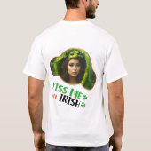 Kus me, ik ben Iers - Shimmering Shamrock T-shirt (Achterkant)