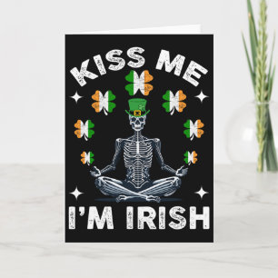 Kus Me Ik Ben Iers Skelet St. Patrick's Day Kaart