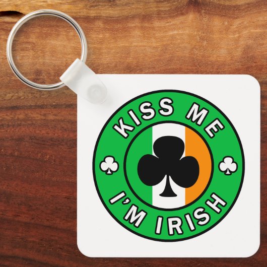 Kus Me Ik ben Iers Sleutelhanger (Voorkant)