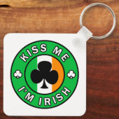 Kus Me Ik ben Iers Sleutelhanger (Achterkant)