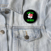 Kus Me Ik Ben Iers St. Patrick's Dag Ronde Button 5,7 Cm (In situ)