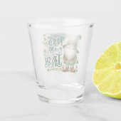 Kus me Ik ben Iers St Patrick's Day Gnome Shot Glas (Achterkant)