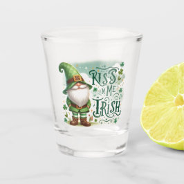 Kus me Ik ben Iers St Patrick's Day Gnome Shot Glas