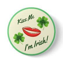 Kus Me Ik Ben Iers St. Patrick's Day Knop