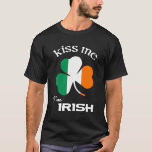 Kus me Ik ben Iers St Patrick's Day T-shirt