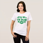 Kus Me Ik ben Iers | St. Patrick's Day Tri-Blend Shirt (Voorkant volledig)