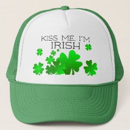 Kus me, ik ben Iers, St Patrick's Day Trucker Pet
