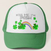 Kus me, ik ben Iers, St Patrick's Day Trucker Pet (Voorkant)