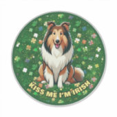 Kus Me Ik Ben Iers Sticker (Voorkant)