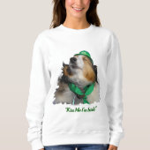 "Kus me ik ben Iers!" Sweatshirt (Voorkant)