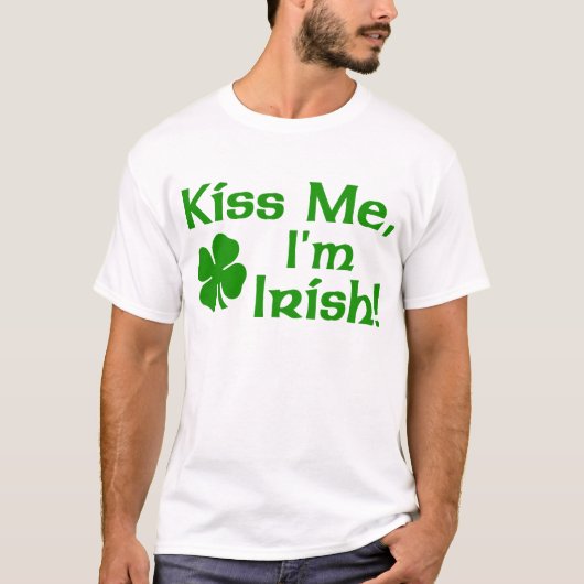 Kus me Ik ben Iers t-shirt (Voorkant)