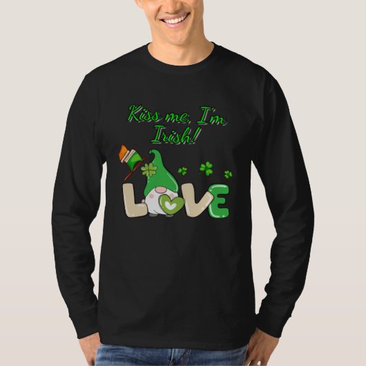 Kus me, ik ben Iers T-shirt (Voorkant)