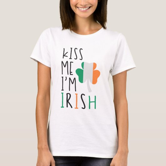 Kus Me Ik ben Iers T-shirt (Voorkant)