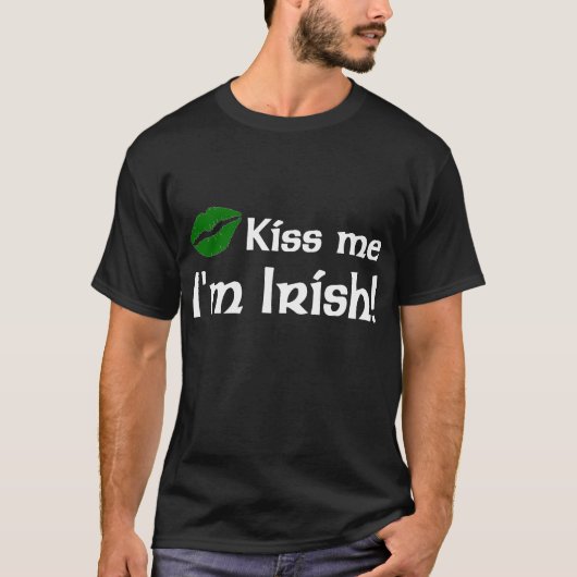 Kus me Ik ben Iers t-shirt (Voorkant)