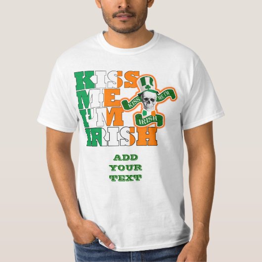 Kus me Ik ben Iers T-shirt (Voorkant)