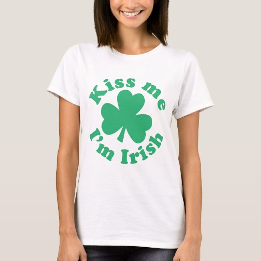 Kus me Ik ben Iers T-shirt (Voorkant)