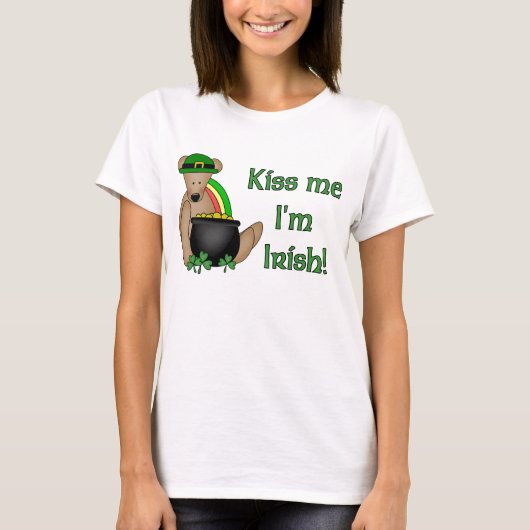 Kus me Ik ben Iers t-shirt (Voorkant)