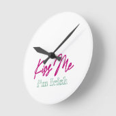 'Kus me, ik ben Iers' T-shirt Ronde Klok (Hoek)