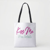 'Kus me, ik ben Iers' T-shirt Tote Bag (Voorkant)