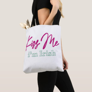 'Kus me, ik ben Iers' T-shirt Tote Bag